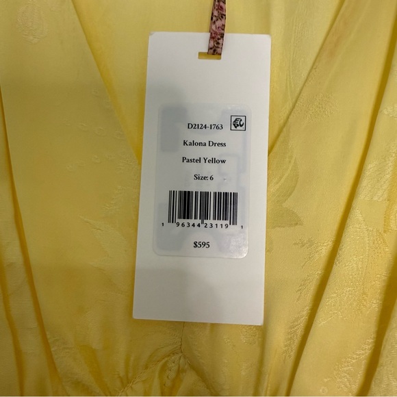 NWT LoveShackFancy Kalona Silk Jacquard Maxi Dress - Picture 12 of 14